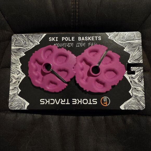 Stoke Tracks /Mountain Lion Paw/ Ski Pole Baskets NWT - Picture 4 of 4
